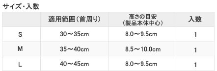 サイズ表