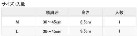 サイズ表