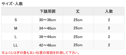 サイズ表
