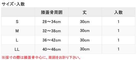 サイズ表