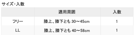 サイズ表