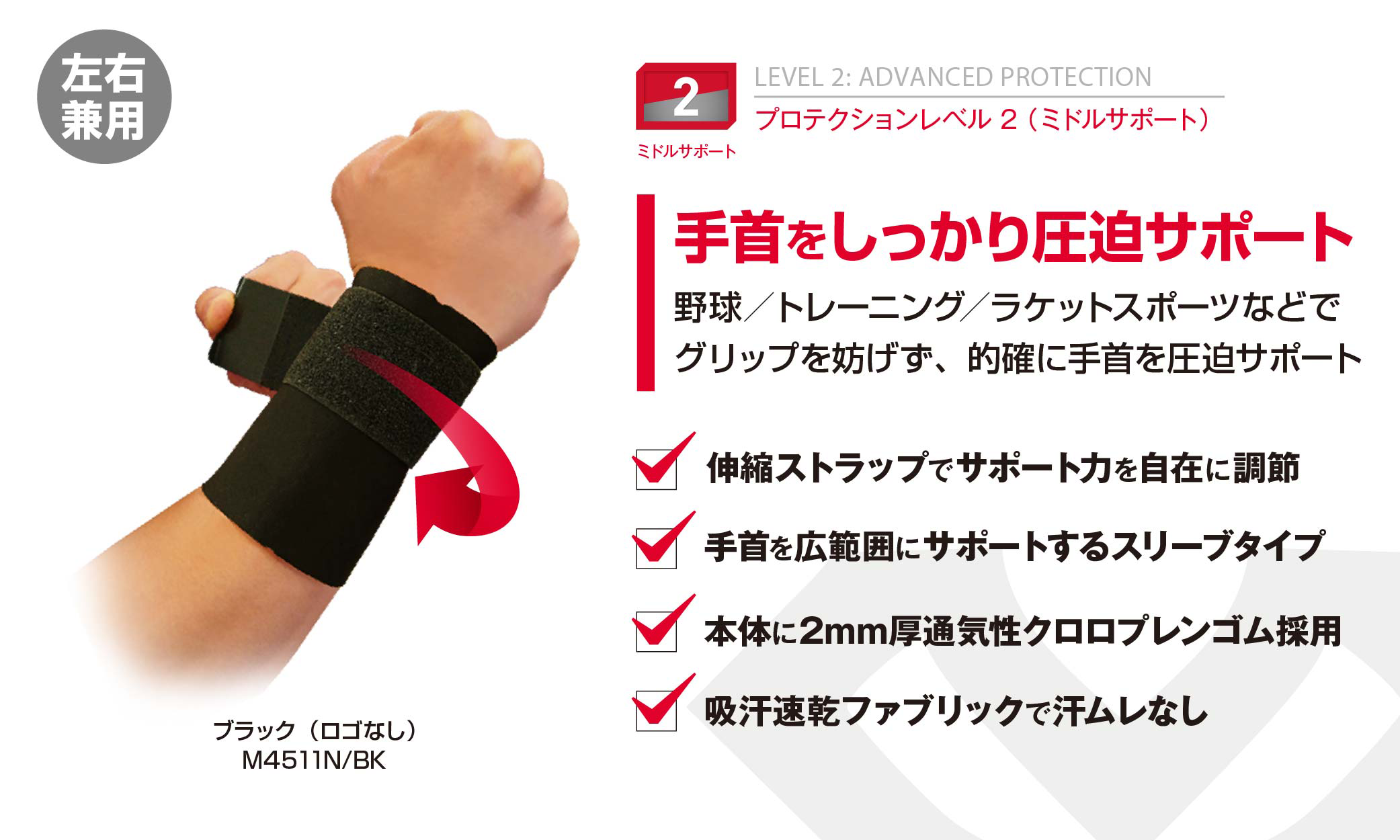 ストラップ リストサポート詳細
