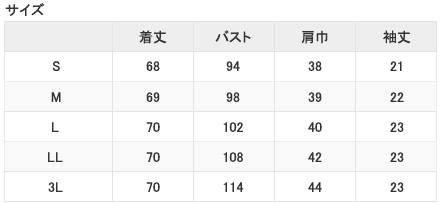 サイズ表