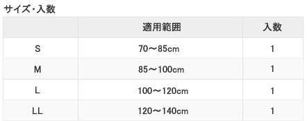 サイズ表