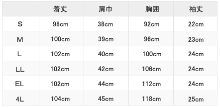 フォークワンピース3001CRサイズ